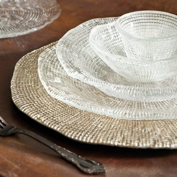 Đĩa pha lê IVV Diamante Soup Dish 24cm