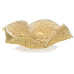 Đĩa pha lê IVV Folies Centrepiece Gold Glitter 41cm