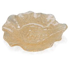 Đĩa pha lê IVV Folies Gold Glitter 22cm