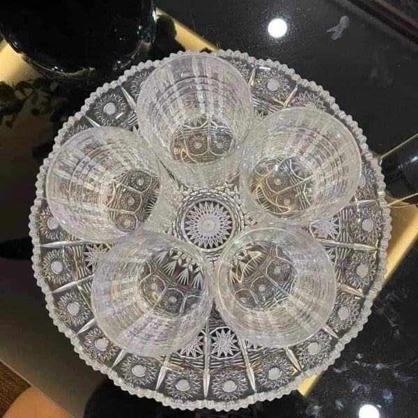 Đĩa pha lê mài Bohemia M57 30.5cm - Thương hiệu Séc