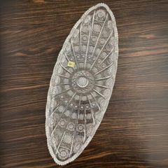 Đĩa pha lê mài Oval Bohemia 45cm