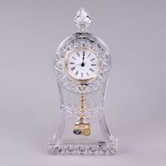  Đồng hồ pha lê để bàn Bohemia Tulip 30.5cm có con lắc 