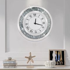  Đồng Hồ Treo Tường Pha Lê Tráng Gương Diamond 50cm 