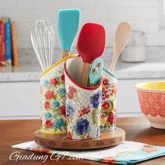  Giá để đồ bằng gốm The Pioneer Woman Floral Medley 3 ngăn 