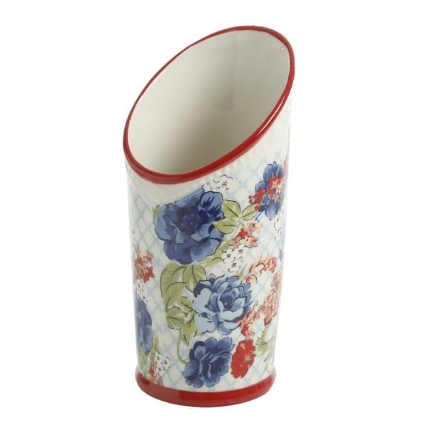 Giá để đồ bằng gốm The Pioneer Woman Floral Medley 3 ngăn