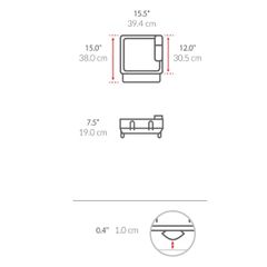  Giá úp bát inox Simplehuman trắng 