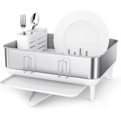  Giá úp bát inox Simplehuman trắng 