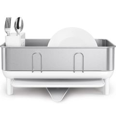  Giá úp bát inox Simplehuman trắng 
