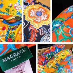  Gối tựa lưng Magrace Paris hình bướm nền vàng 