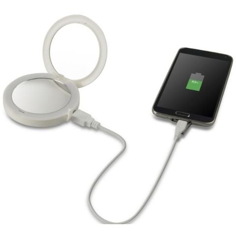 Gương trang điểm Homedics MIR-150CG-EU kiêm sạc dự phòng