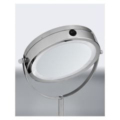  Gương trang điểm Livarno 2 mặt xoay có đèn led 
