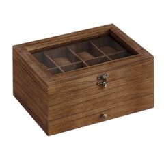  Hộp đựng đồng hồ gỗ Songmics 2 tầng 