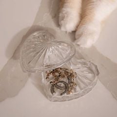  Hộp đựng trang sức trái tim Bohemia 11cm 
