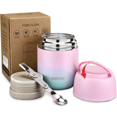  Hộp giữ nhiệt thực phẩm Logeeyar 500ml màu hồng 
