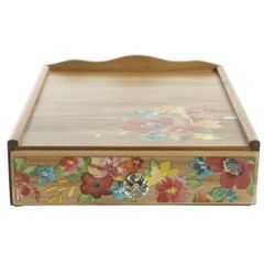  Hộp gỗ đựng cà phê trà The Pioneer Woman Wildflower Whimsy 4 ngăn 