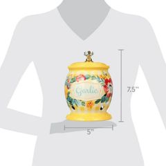  Hũ đựng tỏi The Pioneer Woman Sweet Romance bằng gốm có nắp đậy 