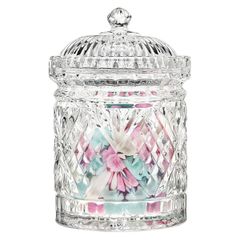  Set 3 hũ pha lê Dublin - 3 cỡ - màu trong suốt 