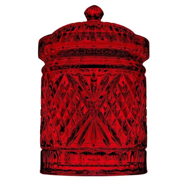 Hũ pha lê Dublin 11.5cm màu đỏ