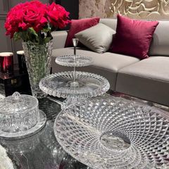  Khay bánh 2 tầng Rogaska Crown Jewel 34cm 