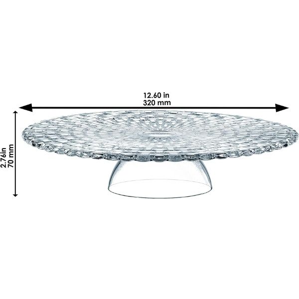 Khay bánh Nachtmann Bossa Nova 99528 32cm có nắp chất liệu pha lê