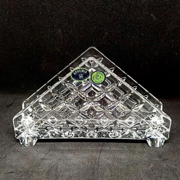 Khay kẹp giấy pha lê Bohemia dài 17.2cm