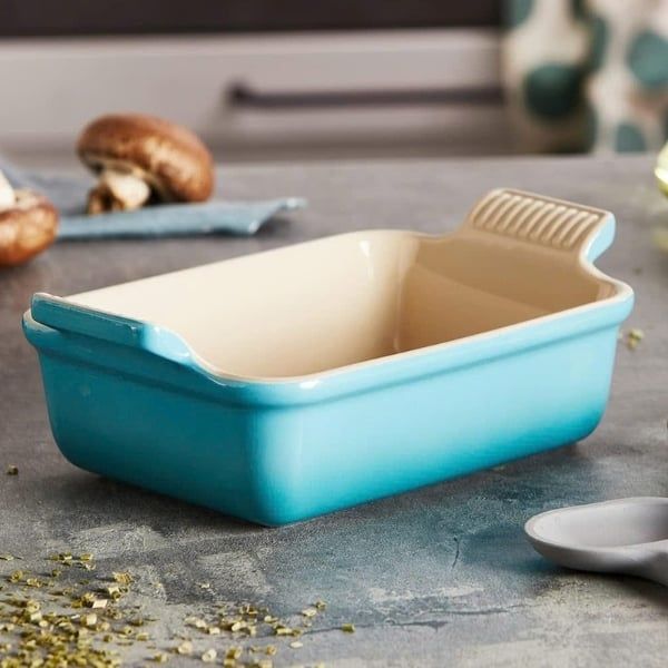 Khay nướng bỏ lò Lecreuset Xanh Blue 19x13cm - 2457