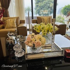  Lọ hoa pha lê cầu tròn Bohemia Diamond Arcade 20.5cm 