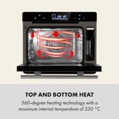  Lò hấp nướng Klarstein 24 lít MasterFresh Steam Oven 10033284 