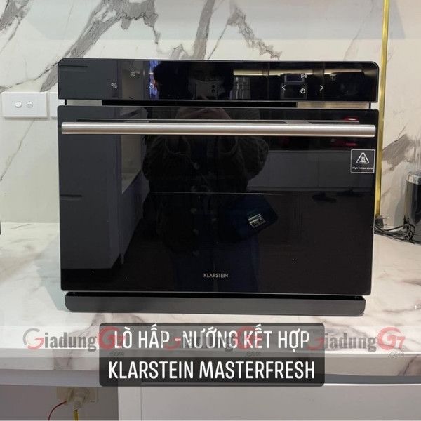 Lò hấp nướng Klarstein MasterFresh Steam Oven 10033284 với Công nghệ sưởi ấm 360 độ với nhiệt độ bên trong tối đa là 230 ° C