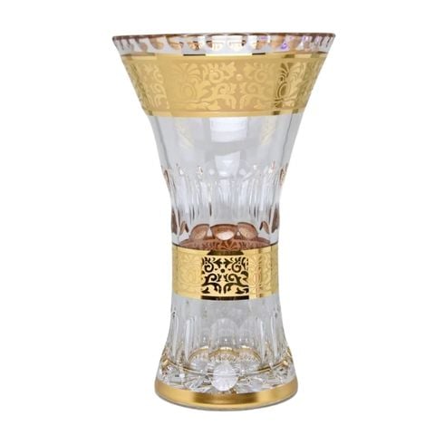 Lọ hoa bó mạ khảm vàng Ales Zverina Romantic 35.5cm