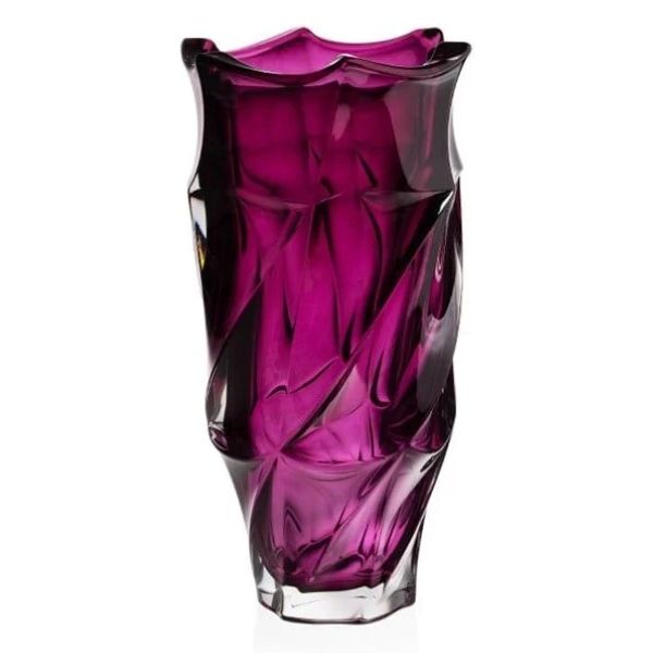 Lọ hoa pha lê Bohemia Flamenco 30cm màu tím – Sang Trọng, Tinh Tế