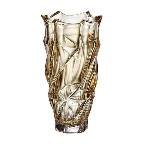 Lọ hoa Bohemia Flamenco 30cm màu vàng - CH Séc