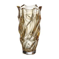 Lọ hoa Bohemia Flamenco 30cm màu vàng - CH Séc