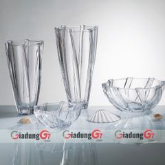  Lọ hoa Bohemia sao Yoko White 30.5cm 