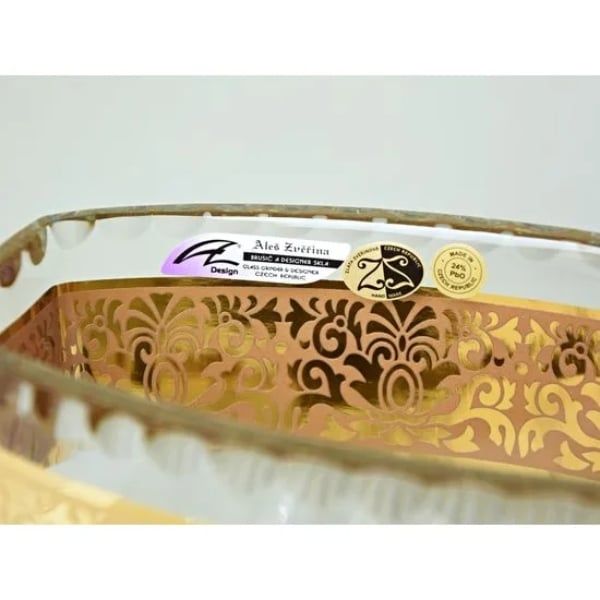 Lọ hoa pha lê Ales Zverina Flate Romantic 23cm