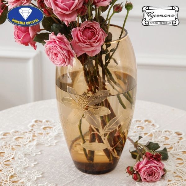 Lọ hoa pha lê Bohemia Egerman 29cm