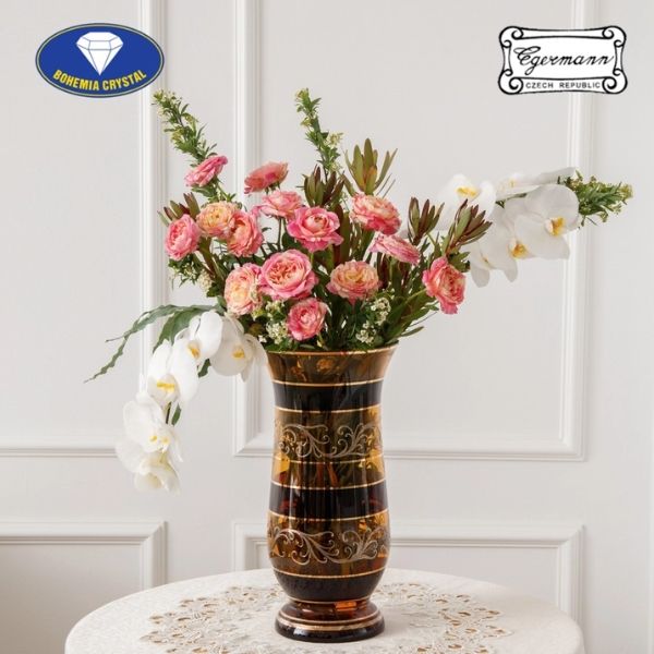 Lọ hoa pha lê Bohemia Egerman Vines cao 39cm