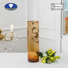 Lọ hoa pha lê Bohemia Egermann 35cm trụ tròn