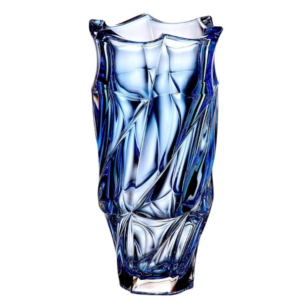 Lọ hoa pha lê Bohemia Flamenco 30cm màu xanh – Sang Trọng, Tinh Tế