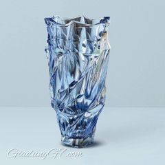  Lọ hoa pha lê Bohemia Flamenco 30cm màu xanh - CH Séc 