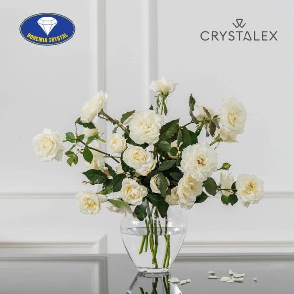 Lọ hoa pha lê Bohemia Florero Vase cao 21cm