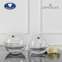  Lọ hoa pha lê Bohemia hình tròn 20cm 