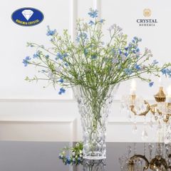  Lọ hoa pha lê Bohemia Honey Comb cao 35.5cm 