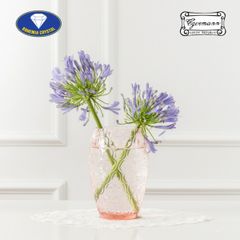 Lọ hoa pha lê Bohemia Optika 20.5cm hồng
