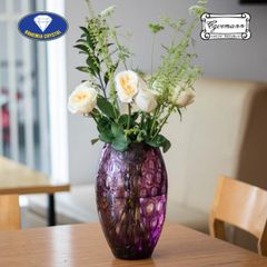  Lọ hoa pha lê Bohemia Optika 26cm màu tím 