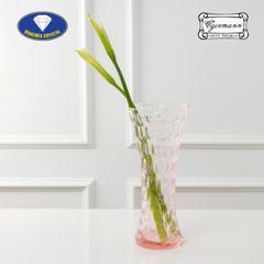 Lọ hoa pha lê Bohemia Optika 30cm hồng