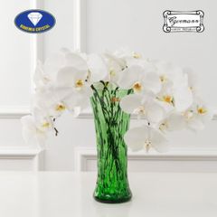  Lọ hoa pha lê Bohemia Optika 30cm xanh lá 