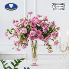  Lọ hoa pha lê Bohemia Optika 31cm hồng 