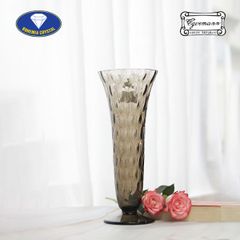  Lọ hoa pha lê Bohemia Optika 31cm xám 