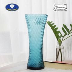 Lọ hoa pha lê Bohemia Optika Brixton 35cm màu xanh dương